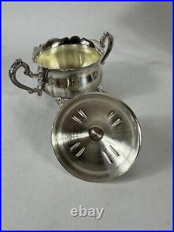 Vintage International Silver Co. 4 Piece Silver Plate Coffee and Tea Set