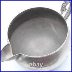 Vintage Leonard 4 Piece Silver plate Teapot Sugar Creamer Oval Serving Tray Set