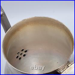 Vintage Leonard 4 Piece Silver plate Teapot Sugar Creamer Oval Serving Tray Set