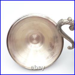 Vintage Leonard 4 Piece Silver plate Teapot Sugar Creamer Oval Serving Tray Set