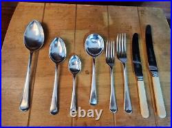 Vintage Lewis Rose Sheffield EPNS A 6 Place 44 Piece Old English Pattern Canteen