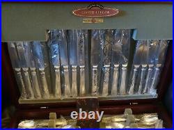 Vintage Ludlam Grecian 60 piece Silver plated EPNS A1 Cutlery Canteen 8 person