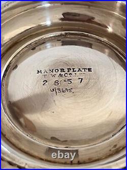 Vintage Manor Plate T. W & Co Sheffield EPNS 5 Piece service