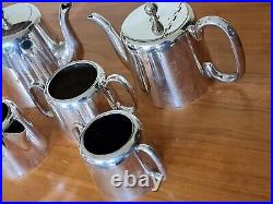 Vintage Mid-Century Silver Plate 5 Piece Tea/Coffee Set