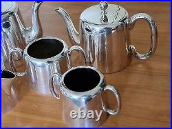 Vintage Mid-Century Silver Plate 5 Piece Tea/Coffee Set