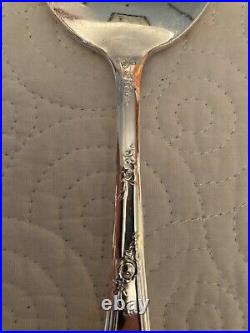 Vintage New England Silver Plate 53 Piece Flatware Set in Rosemary Pattern