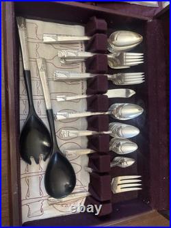 Vintage Nobility Plate Caprice Pattern Silverplate Silverware Flatware Set 69pc