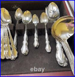 Vintage Nobility plate silverware Set of 110 Pieces Service For 12 With Case
