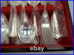 Vintage OSBORNE Silver Plated Cutlery EPNS A1 44 Piece With Wooden Canteen P33