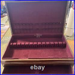 Vintage Prestige Plate Silverware Lot With Storage Chest Mixed Lot of 76 Pieces