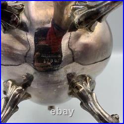 Vintage REED & BARTON 1795 Winthrop Silver Plated Tea Set 4 pieces