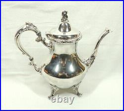 Vintage Reed & Barton Tara Hall 4 Piece Tea Service Silver Plate withGorham Tray