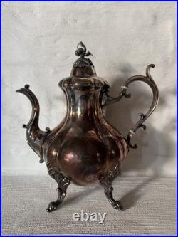 Vintage Reed and Barton Winthrop Tea Set Silver Plate 3-Piece Teapot Cream #1795