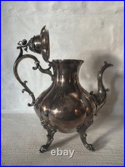 Vintage Reed and Barton Winthrop Tea Set Silver Plate 3-Piece Teapot Cream #1795