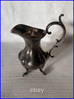 Vintage Reed and Barton Winthrop Tea Set Silver Plate 3-Piece Teapot Cream #1795