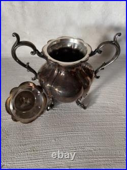 Vintage Reed and Barton Winthrop Tea Set Silver Plate 3-Piece Teapot Cream #1795