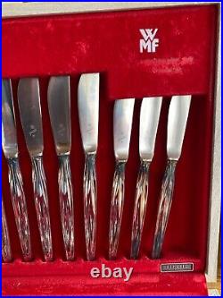 Vintage Retro MCM WMF Friodur silver plated cutlery set 46 Pieces Cased Rare