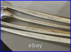 Vintage Retro Viners Gerald Benney Glacial Bark Silver Plate Canteen Cutlery Set
