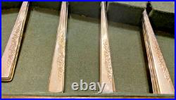 Vintage Rodd Silver Plate 44 Piece Hamilton Cutlery Setting for 6 & Canteen