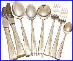 Vintage Rodd Silver Plate 44 Piece Hamilton Cutlery Setting for 6 & Canteen