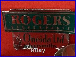 Vintage Rogers Oneida Silverplate Flatware Silverware Set 98-Piece Mixed Set