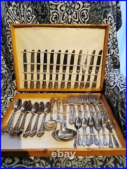 Vintage Rostfrei Solingen 800 Silver Plate Scroll Canteen Of Cutlery