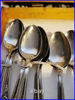 Vintage Rostfrei Solingen 800 Silver Plate Scroll Canteen Of Cutlery