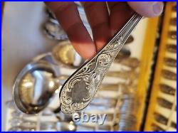Vintage Rostfrei Solingen 800 Silver Plate Scroll Canteen Of Cutlery