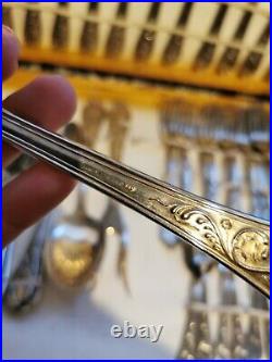 Vintage Rostfrei Solingen 800 Silver Plate Scroll Canteen Of Cutlery