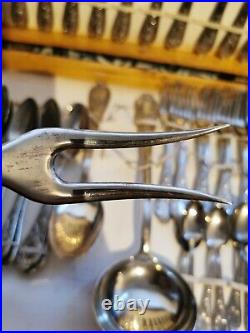 Vintage Rostfrei Solingen 800 Silver Plate Scroll Canteen Of Cutlery