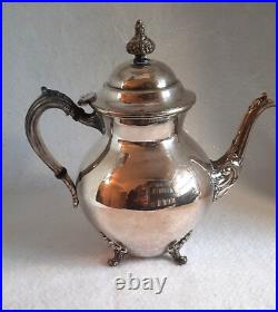 Vintage Sheets R. S. Co. Silver Plate Set 4 Piece-Coffee, Tea, Creamer & Sugar