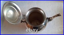 Vintage Sheets R. S. Co. Silver Plate Set 4 Piece-Coffee, Tea, Creamer & Sugar