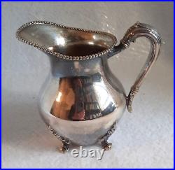 Vintage Sheets R. S. Co. Silver Plate Set 4 Piece-Coffee, Tea, Creamer & Sugar