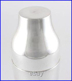 Vintage Silver Plate 2 Piece Modernist Boston Style Cocktail Shaker. JG Galand