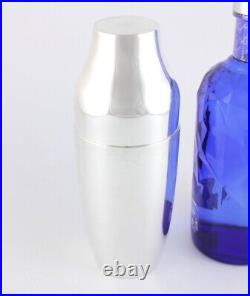 Vintage Silver Plate 2 Piece Modernist Boston Style Cocktail Shaker. JG Galand