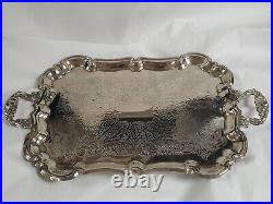 Vintage Silver Plate 5 Piece Tea or Coffee Set on Butler Tray VERY GOOD