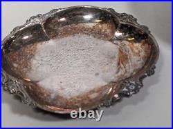 Vintage Silver Plate Lot of 5 Pieces Bowls and Dishes Vintage Silver Plate Lot of 5 Pieces Bowls and Dishes