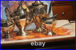 Vintage Silver Plate Tea /Coffee 4 Piece Sets EPNS Hallmarked Reed Barton