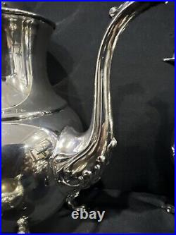 Vintage Silver Plate Tea Set Coffee Service 4 Piece