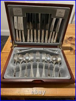 Vintage Silver Plated 42-Piece Cutlery Set