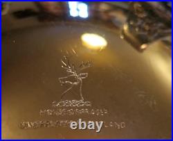 Vintage Silver Plated 4 Pieces Coffee Pot, Teapot, Creamer and Sugar Bowl Set