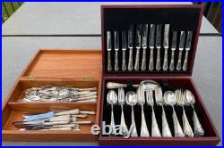 Vintage Silver Plated Canteen Cutlery 118 Pieces, Roberts & Dore, 12 Places