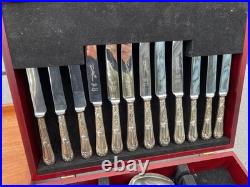 Vintage Silver Plated Canteen Cutlery 118 Pieces, Roberts & Dore, 12 Places