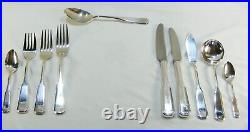 Vintage Silver Plated Cutlery Set Viners 86 Pieces Grecian 8 Places Canteen