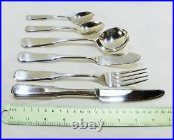Vintage Silver Plated Cutlery Set Viners 86 Pieces Grecian 8 Places Canteen