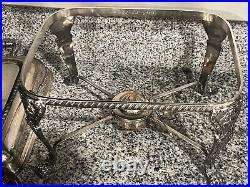 Vintage Silverplate Chafing Dish 5 Piece Set Poole Silver 1032 ESTATE QUALITY