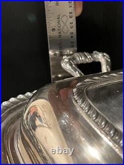 Vintage Silverplate Chafing Dish 5 Piece Set Poole Silver 1032 ESTATE QUALITY