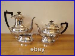 Vintage Stunning 4 Piece Silver Plated Gadrooned Tea/Coffee Set