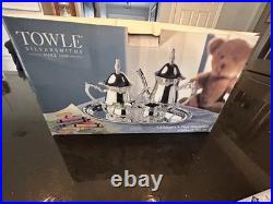 Vintage Towle Silversmiths Childrens 5 piece Silver plate Coffee And Tea Set