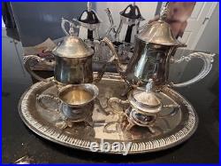 Vintage Towle Silversmiths Childrens 5 piece Silver plate Coffee And Tea Set